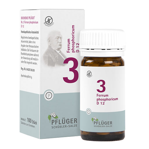 BIOCHEMIE Pfl&uuml;ger 3 Ferrum phosphoricum D 12 Tabl.