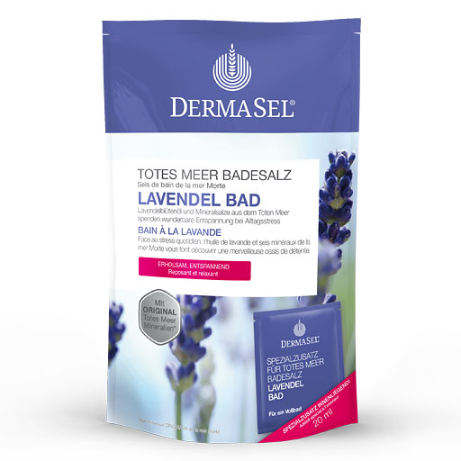 DERMASEL Totes Meer Badesalz+Lavendel SPA