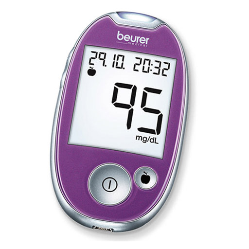 BEURER GL44 Blutzuckermessger&auml;t mg/dl lila