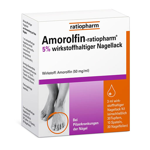 AMOROLFIN-ratiopharm 5% - bei Nagelpilz