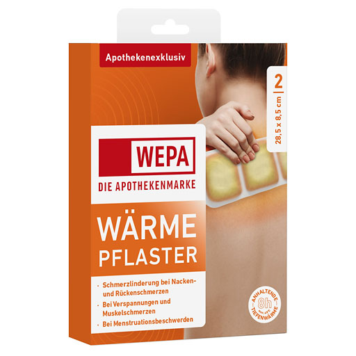 W&Auml;RMEPFLASTER Nacken/R&uuml;cken 8,5x28,5 cm WEPA