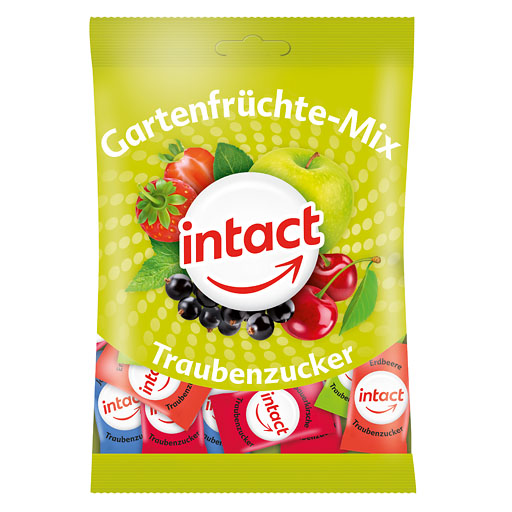 INTACT Traubenzucker Beutel Gartenfr&uuml;chte-Mix